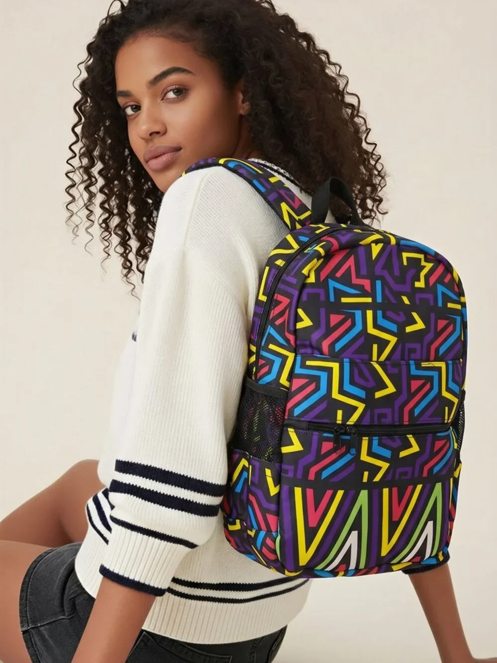 African Ankara Style Backpacks